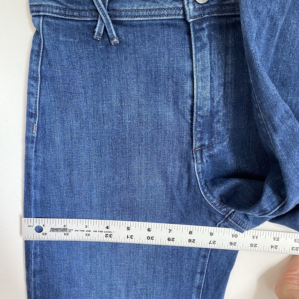 Paige Wide Leg Cropped Jeans Women Size 26 Blue High Rise Stretch - Picture 10 of 10